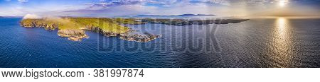 Aerial View Of Dunmore Head In County Donegal - Ireland.