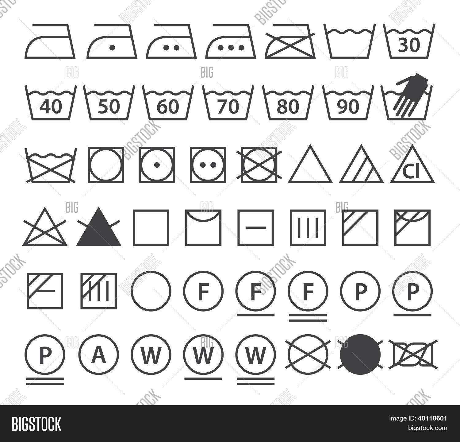 Wash Care Label Symbols Free Download At Chana Lopez Blog
