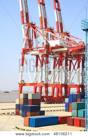 Port Cranes And Container Trade