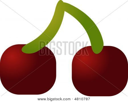 Körsbär frukt ikonen