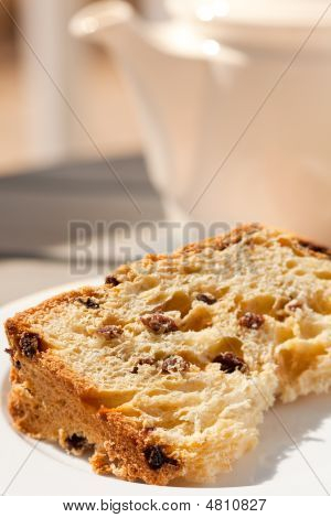 Panettone a čaj