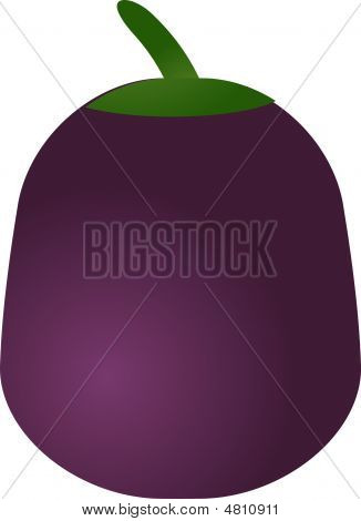Aubergine vegetabiliska ikonen