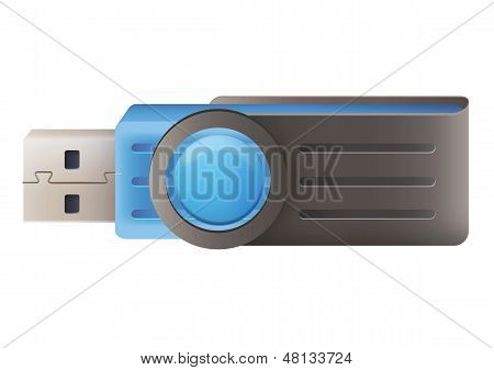 블루 Pendrive입니다. 벡터 디자인