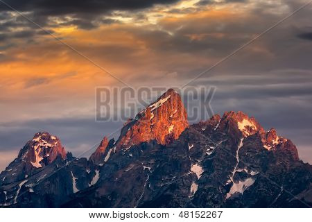 Tetons při východu slunce