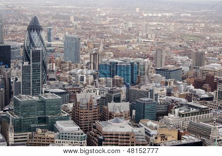 City of London aerial view