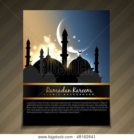 矢量闪亮 eid ul fitar 节日 backgorund