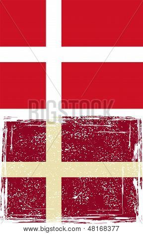 Danish grunge flag