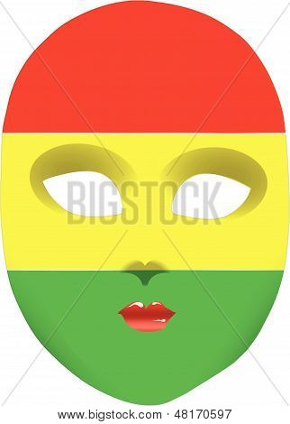 Flag Mask Bolivia