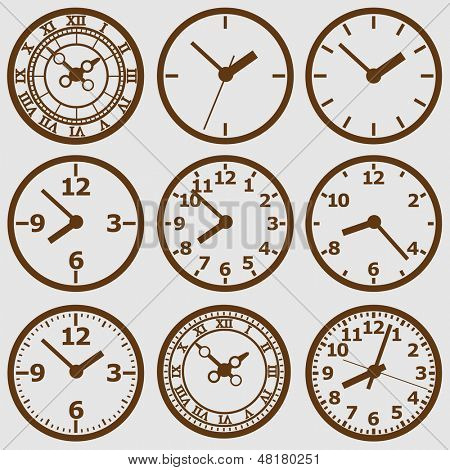Reloj de pared de montaje.