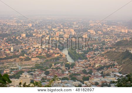 Tbilisi Night Overview