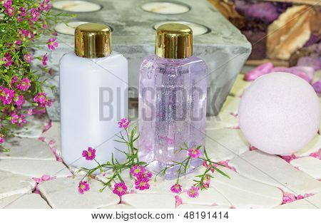 Two Bottles Of Floral Perfume