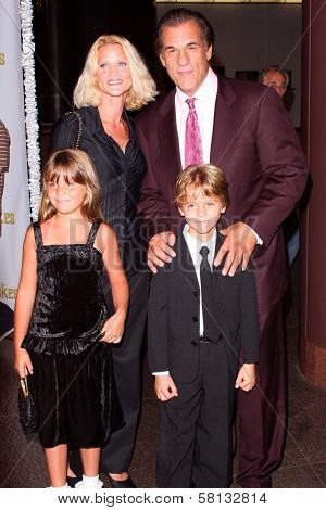 Robert Davi and family at the special screening of 