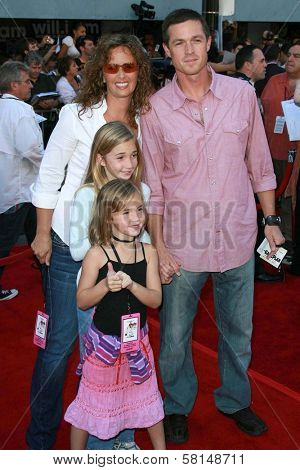 Eric Close and family at the world premiere of 