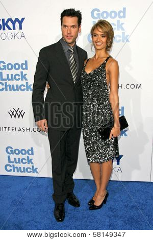 Dane Cook and Jessica Alba at the Los Angeles Premiere of 