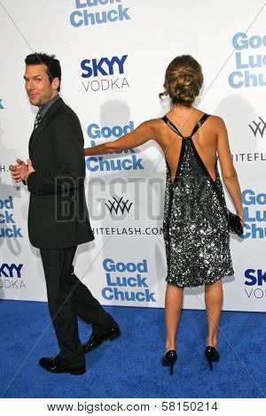 Dane Cook and Jessica Alba at the Los Angeles Premiere of 