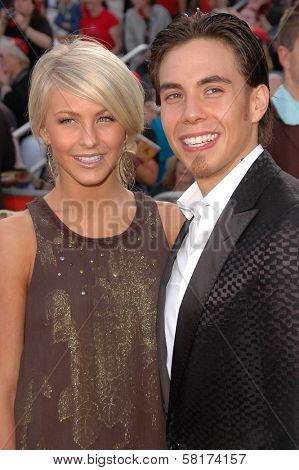 Apolo Ohno and friend  at the World Premiere of 