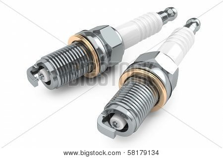 Group Of Spark plugs