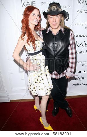Phoebe Price and Jose Eber at the press conference for Ring Plus. Beverly Wilshire Hotel, Beverly Hills, CA. 06-04-07