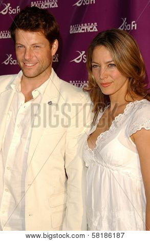 Jamie Bamber and Kerry Norton at 