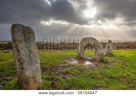 Men-an-tol Cornwall England Uk