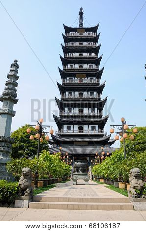 Zhenru temple pagoda