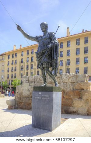 Saragossa. The Roman Emperor Caesar Augustus