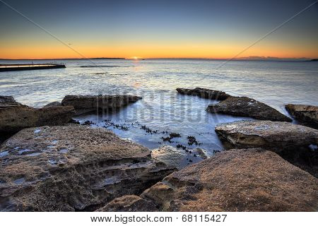 Sunrise Over The Ocean