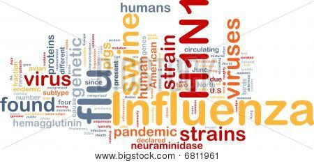 H1N1 Influenza Hintergrund Konzept