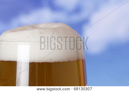 Beer In A Glass In Beergarden