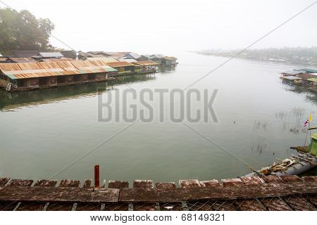 Houseboat On Morning