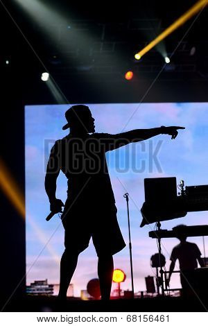 Dr Locksmith from band Rudimental performs at Exit Festival, Novi Sad
