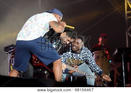 Band Rudimental performs at Exit Festival, Novi Sad