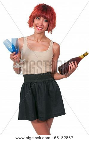 Woman With Wine