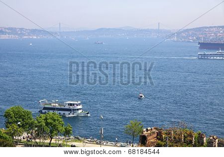 Bosphorus Strait In Istanbul, Turkey