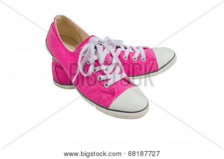 Pink Sneakers For Girl.
