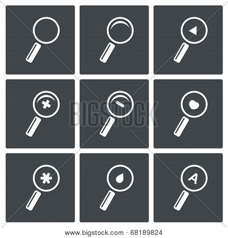 Magnifier Icon Set
