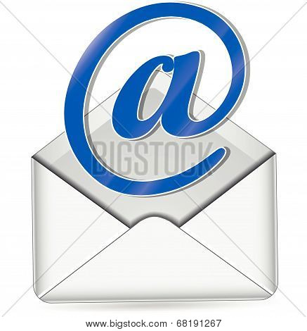 Vector Envelope At-sign Icon