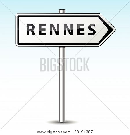 Vector Rennes Directional Sign