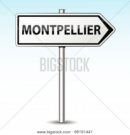Vector Montpellier Directional Sign