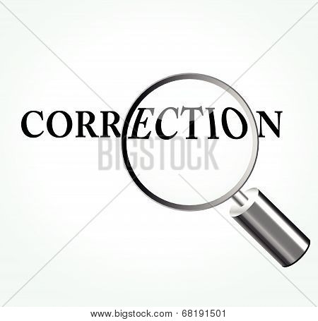 Vector Correction Concept Illustration