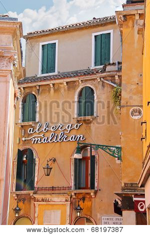 Hotel And Restaurant Albergo Malibran In Venice, Italy