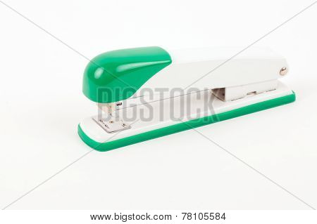 Tacker - stapler on a white background