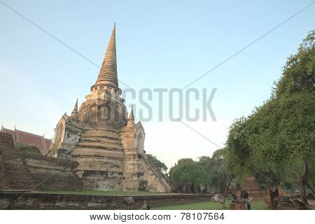Ancient ruin of Wat Phra Sri Sanphet