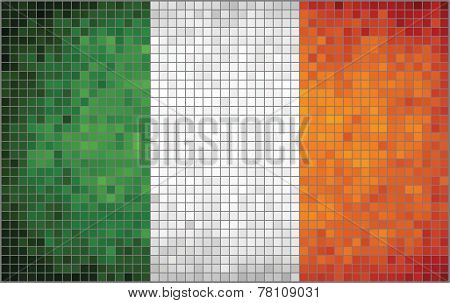 Mosaic Flag of Ireland