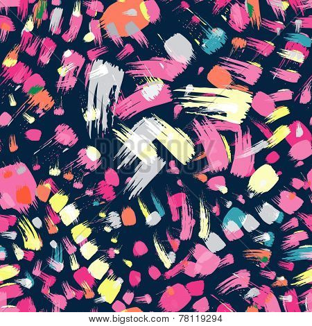 brush stroke artistic seamless pattern