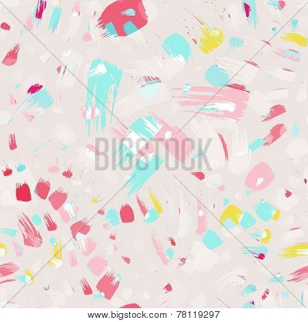 brush stroke artistic seamless pattern