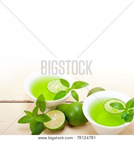 Mint Infusion Tea Tisane With Lime