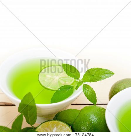 Mint Infusion Tea Tisane With Lime