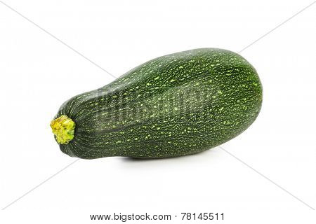 Zucchini courgette isolated on white background