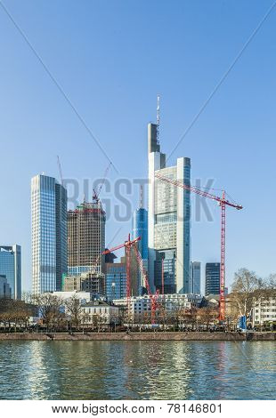 Skyline Of Frankfurt, Germany